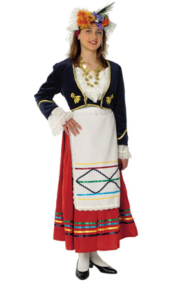 Corfu Female Traditional Dance Costume